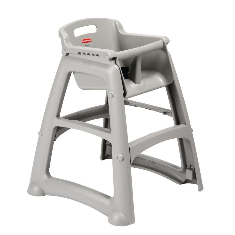 Stapelbare hoge stoel platina - Rubbermaid - Fourniresto Stapelbare hoge stoel platina - Rubbermaid - Fourniresto