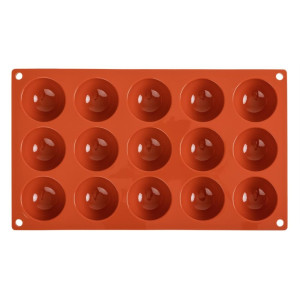 Moule 15 Halve Bollen in Siliconen Formaflex - Pavoni
