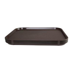 Brown self-service tray 450 x 350mm - Olympia KRISTALLON - Fourniresto