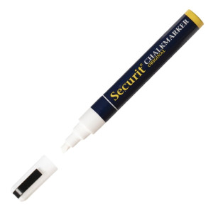 Krijtstift 6mm wit - Securit - Fourniresto