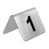 Stainless steel table numbers 1 to 10 - Olympia - Fourniresto