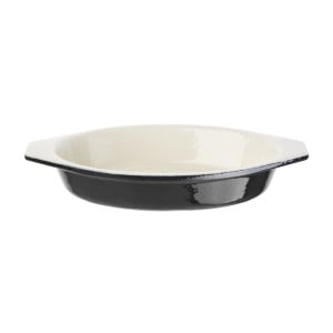 Ovale Zwarte Gratin Schaal - 650 ml - Vogue