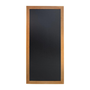 Wall chalkboard long teak finish 1200 x 560mm - Securit - Fourniresto