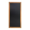 Krijtbord wand lang teakhouten afwerking 1200 x 560mm - Securit - Fourniresto