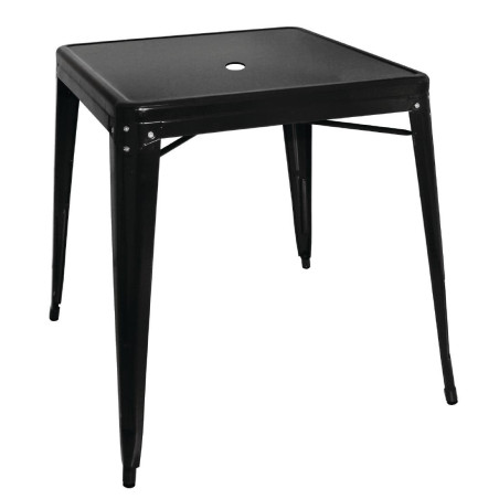 Bistro vierkante stalen tafel - L 668 x D 668 mm - Bolero