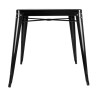 Bistro vierkante stalen tafel - L 668 x D 668 mm - Bolero