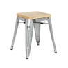 Stalen Bistro Krukken met Houten Zitting - Set van 4 - Bolero
