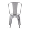 Stoelen in Metallic Grijs Staal - Set van 4 - Bolero