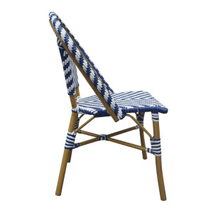 Parisian Style Blue Rattan Chair - Set of 2 - Bolero