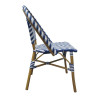 Chaise Style Parisien en Rotin Bleu - Lot de 2 - Bolero