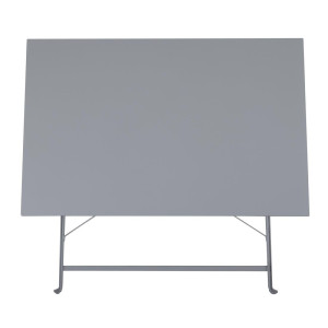 Faltbarer grauer Terrassentisch - 1100 x 700 mm - Bolero