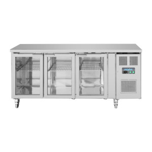 Refrigerated Display Counter with 3 Glass Doors - 358 L - Polar