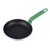 Non-stick Aluminium Frying Pan with Green Handle - Ø200mm Hygiplas: Professional cooking made easy!