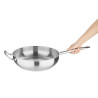 Roestvrijstalen sauteuse Vogue Ø 300 mm - Professioneel en robuust