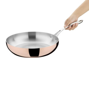 Triple Wall Copper Induction Pan 280x60 mm Vogue: Exceptional cooking performance