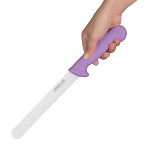 Brotmesser Hygiplas Violett 200 mm: mühelos schneiden!