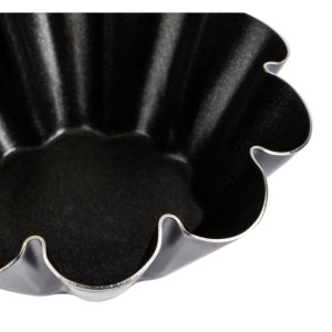 Antihaft-Mini-Brioche-Formen 75 mm - Set mit 12, Matfer Bourgeat