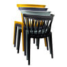 Anthracite Polypropylene Chairs - Set of 4: Elegant design and lasting comfort