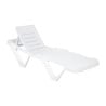 White Polypropylene Sun Loungers - Set of 4 by Resol