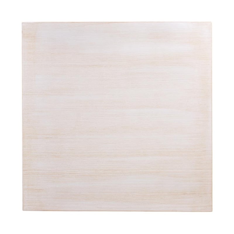 Quadratisches Tischplatte Vintage Weiß 700 mm Bolero - Hochwertiges Weidenholz
