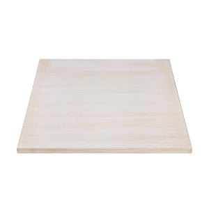 Vierkante Tafelblad Voorgeboord Vintage Wit 700 mm Bolero - Hoogwaardig Wilgenhout
