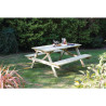 Picknicktisch aus Holz 1,5m elegant und robust