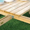 Vierkante houten picknicktafel Rowlinson 1980mm: Gezelligheid en robuustheid
