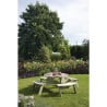 Picknicktafel van rond hout 2000mm Rowlinson: Stevig & Elegant