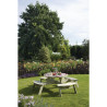 Ronde Houten Picknicktafel 2000mm Rowlinson: Robuust & Elegant