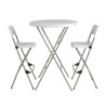 Bolero High Folding Stools - Set of 2 in sturdy steel