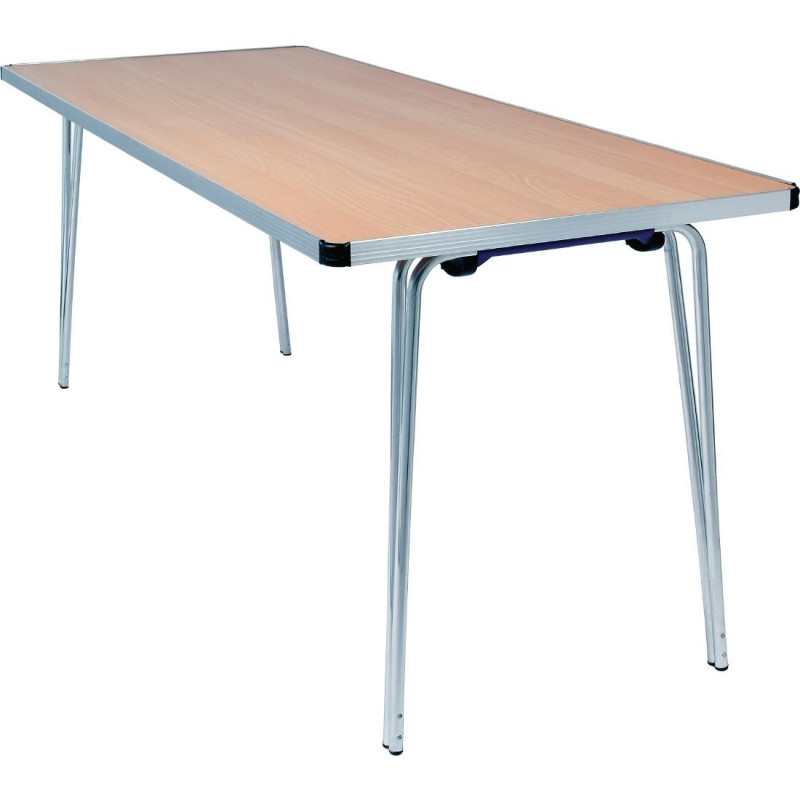 Opvouwbare tafel met beuken effect rand 1830mm - Praktisch en stevig