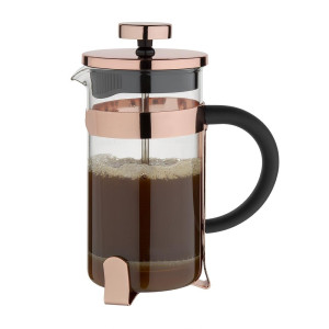 Cafetière à Piston Contemporaine Inox Cuivre 3 Tasses Olympia