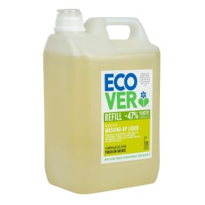 Concentrated Lemon Aloe Vera Dishwashing Liquid 5L Ecover: Cleans and takes care of your dishes