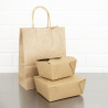 Compostable Cardboard Food Boxes 600ml - Pack of 400, Eco-Friendly & Durable