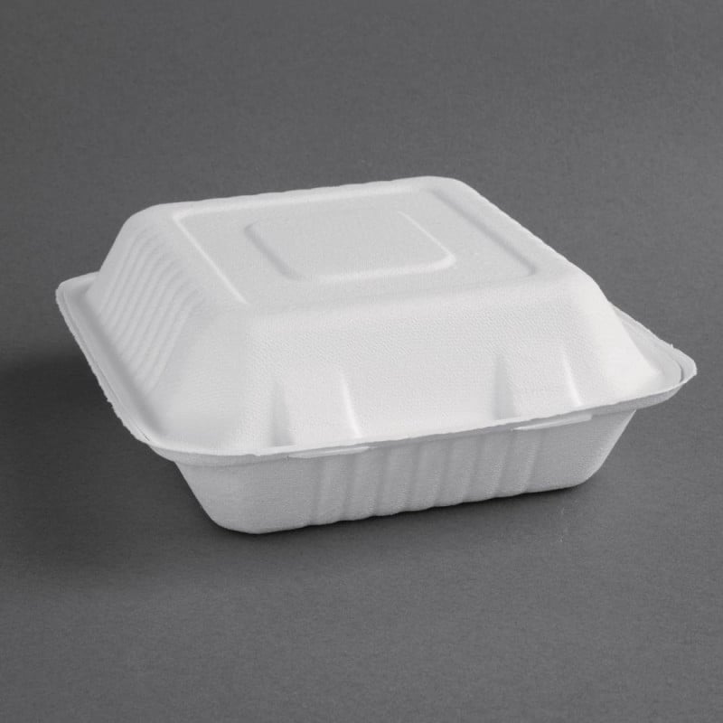 Composteerbare bagasse dozen 223mm - Set van 200, milieuvriendelijk