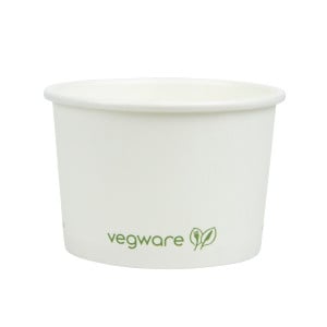 Compostable Hot Food Pots 110 m - Pack of 1000 Vegware - Convenient and Environmentally Friendly