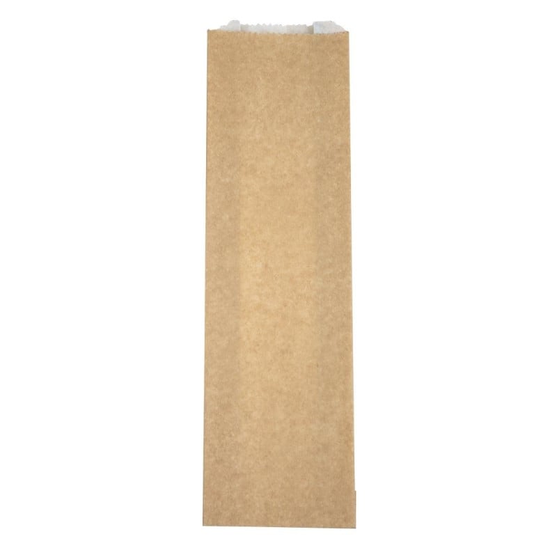 Zakken voor warme snacks composteerbaar Vegware 356 x 101 mm - Pak van 500, FC897