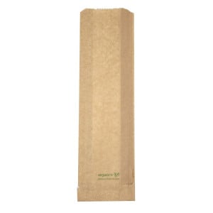 Zakken voor warme snacks composteerbaar Vegware 356 x 101 mm - Pak van 500, FC897