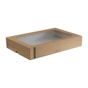 Composteerbare Vegware-dozen met venster - Set van 25