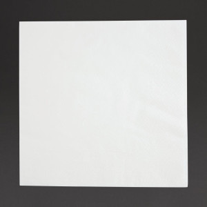 Witte Cocktail Servetten 1 Laag 1/4 - Set van 5000 Recycleerbaar met Afmetingen 300mm