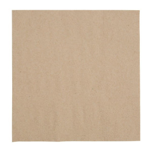 Serviettes Snacking Recyclées 2 Plis 330 mm Kraft - Lot de 2000