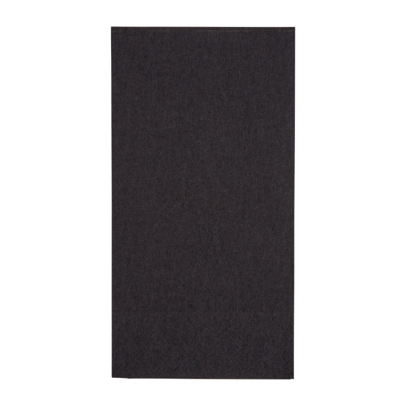 Dinner Napkins 2 Ply 1/8 Black 400mm - Pack of 2000 | Premium Paper Quality