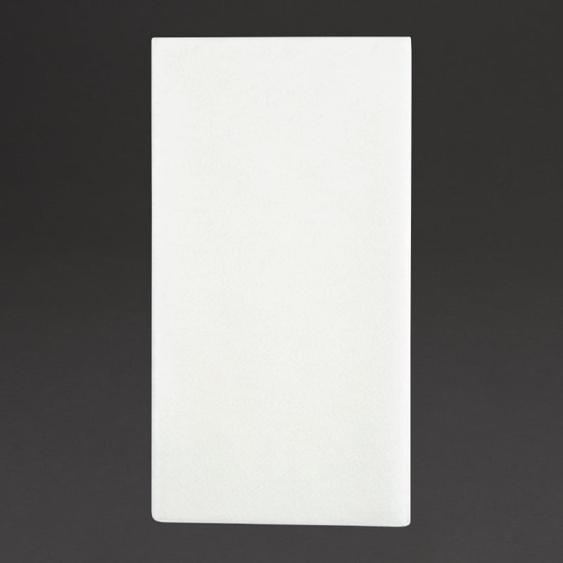 Serviettes de Table Airlaid Pliage en 8 Premium Blanches 40x40cm - Lot de 500