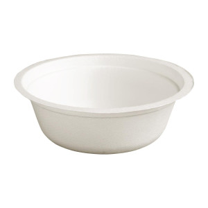 Bols Ronds Compostables Bagasse 350ml - Lot 50 Fiesta Green