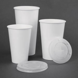 Bekers voor koude dranken van papier 625 ml 90 mm - Set van 1000 recyclebare, elegante & praktische bekers