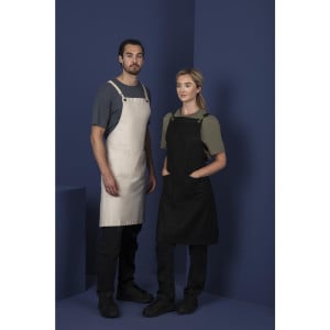 Grijs Katoenen Schort Bavette Southside - Professionele Keuken