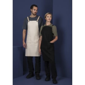 Grijs Katoenen Schort Bavette Southside - Professionele Keuken