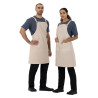 Grijs Katoenen Schort Bavette Southside - Professionele Keuken