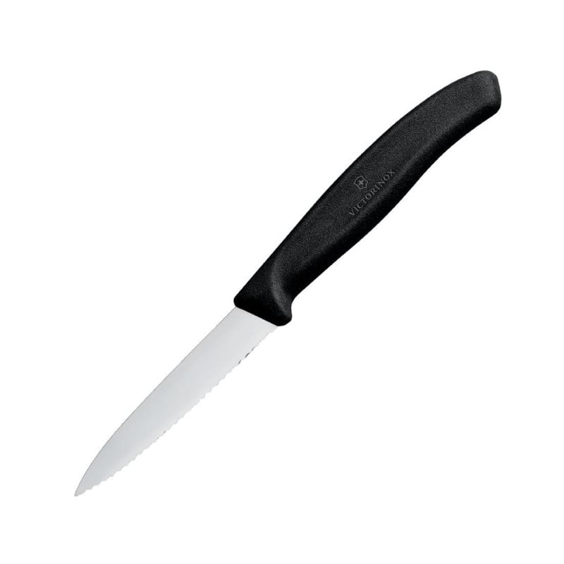 Messer mit gezackter Spitze Victorinox 8 cm: Präziser Schnitt und einfaches Eindringen.