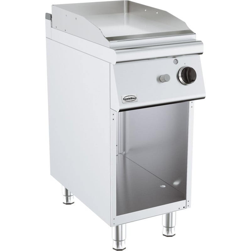 Gasplaat Chroom op Kast - Serie 700 - 400 mm - CombiSteel Gasplaat Chroom op Kast - Serie 700 - 400 mm - CombiSteel